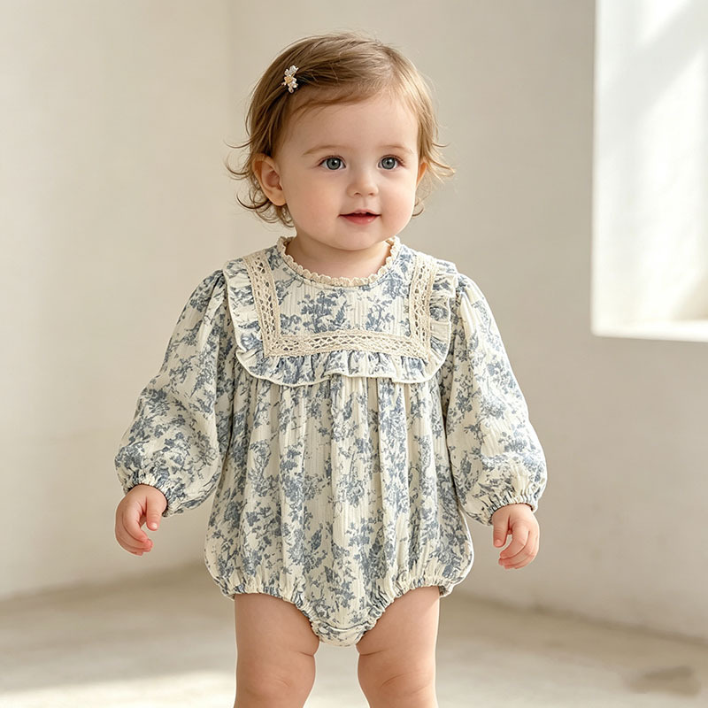 Baby Girl Floral Romper Long P - đánh giá và giá Newborn Baby Girl Romper Floral