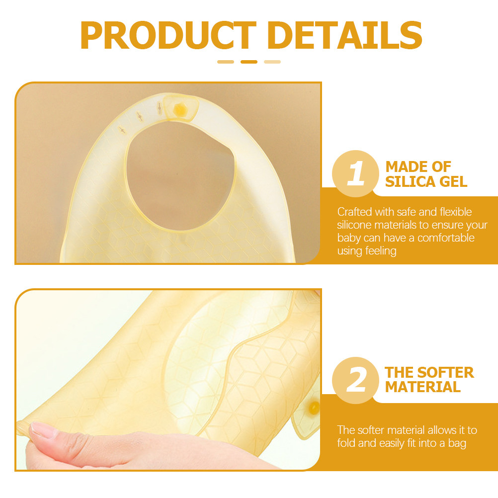 3pcs Silicone Baby Bibs – Soft - đánh giá và giá Waterproof Baby Bibs Silicone